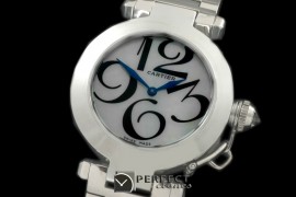 CARPS00306 Pasha Ladies SS/SS White Swiss Ronde Quartz