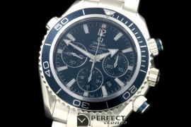 OMSE01031 Planet Ocean 45.5 Chrono SS/SS Blue 7753