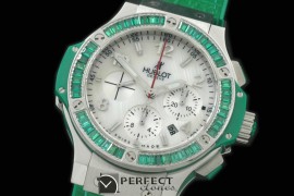 HBSQ10008 Big Bang Pearl SS/Sq Green Ruby White A-7750