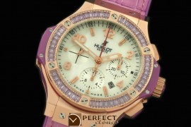 HBSQ10017 Big Bang Pearl RG/Sq Violet Ruby White A-7750