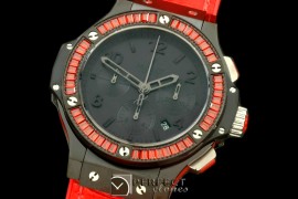 HBSQ10022 Big Bang Pearl /Sq Red Ruby All Black A-7750