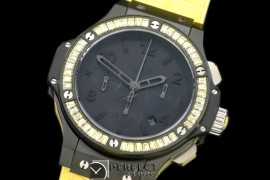 HBSQ10023 Big Bang Pearl /Sq Yellow Ruby All Black A-7750