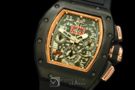 RM011-114 Carbon/Rose Gold Flyback PVD/RU Asian 77528800
