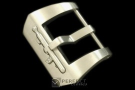 PNA10052 Steel - Brushed Embossed Submarine Buckle 24mm c/w Box