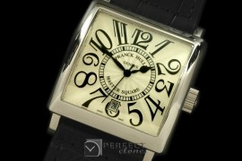 FMMSQ00101 Men Master Square SS/LE White Num Asian 2836