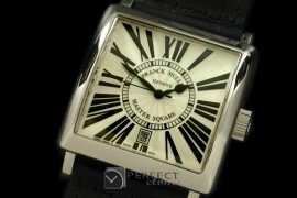 FMMSQ00111 Men Master Square SS/LE White Roman Asian 2836