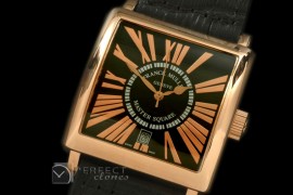 FMMSQ00132 Men Master Square RG/LE RG Black Roman Asian 2836