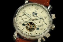 VC00191 Matle Calender Tourbillon SS/LE White Asian 2813