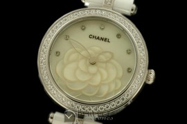 CHMPR-W-101 Mademoiselle Prive Ladies White Cer/Diam White Jap O