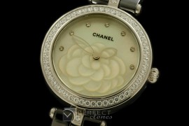 CHMPR-B-101 Mademoiselle Prive Ladies Black Cer/Diam White Jap O