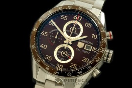 TGCA00254S Carrera Date Chrono SS/SS Brown Jap Qtz