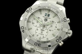 TGAQ00061 AquaRacer 300m SS/SS White Swiss Qtz 1/1Chrono