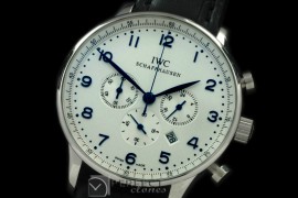IWPG20012L Portuguese Chrono SS/LE White/Blue Jap OS20