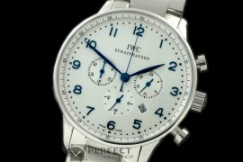 IWPG20012S Portuguese Chrono SS/SS White/Blue Jap OS20
