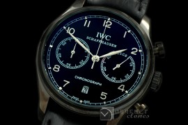 IWPG20030L Portuguese Chrono PVD/LE Black/Silver Jap OS20