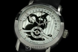 VC00201 Malte Retrogating Day/Date SS/LE White Asian 2813