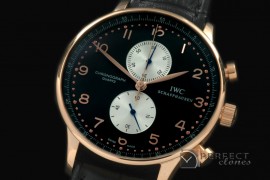 IWPG10117 Portuguese Chrono RG/LE Black Jap OS20