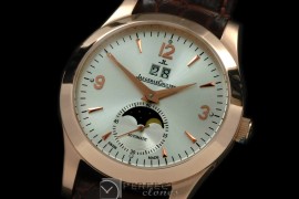 JL00068 Master Big Date/Day Phase RG/LE White Asian 2813