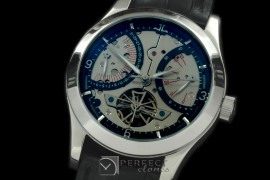 JL00202 Retrogating Date/Reserve Tourbillon SS/LE Skeleton Black