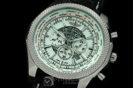 BLB06-101L Bentley Unitime Chrono SS/LE White Jap OS2Qtz