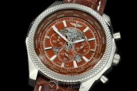 BLB06-104L Bentley Unitime Chrono SS/LE Brown Jap OS2Qtz