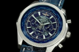 BLB06-103L Bentley Unitime Chrono SS/LE Blue Jap OS2Qtz