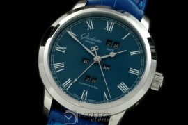 GL01053 Senator Perpertual Calendar SS/LE Blue Asian 2813