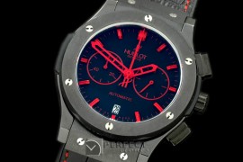 HBFSC10036 Classic Fusion Chrono PVD/LE All Blk Red Jap Quartz