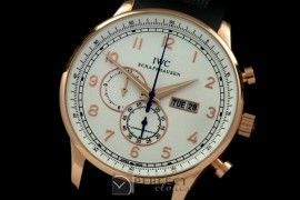 IWPG10157 Portuguese Chrono Day/Date RG/RU White/Gold Jap OS20