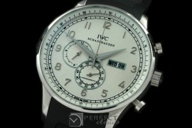 IWPG10151 Portuguese Chrono Day/Date SS/RU White Jap OS20