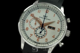 IWPG10153 Portuguese Chrono Day/Date SS/RU White/Gold Jap OS20