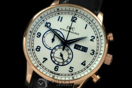 IWPG10156L Portuguese Chrono Day/Date RG/LE White/Blue Jap OS20