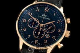 IWPG20018L Portuguese Chrono RG/LE Black Jap OS20