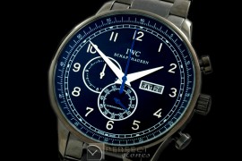 IWPG10159S Portuguese Chrono Day/Date PVD/PVD Black Jap OS20