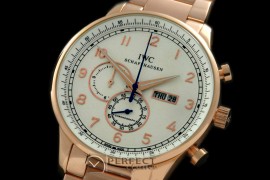 IWPG10157S Portuguese Chrono Day/Date RG/RG White/Gold Jap OS20