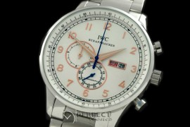 IWPG10153S Portuguese Chrono Day/Date SS/SS White/Gold Jap OS20