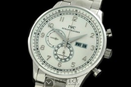 IWPG10151S Portuguese Chrono Day/Date SS/SS White Jap OS20