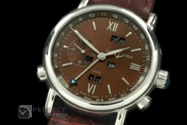 UNCLP10004 Perpetual Calender SS/LE Brown Asian 2813 23J