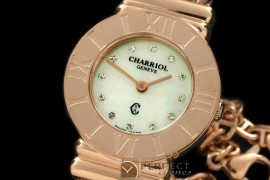 CHR10011 Ladies St Tropez RG/RG White Diam Swiss Quartz