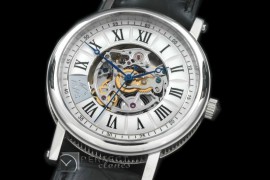 BR20001 Jubilee Skeleton Auto SS/LE White Roman Asian 2824