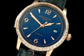 PP00713D2 Calastrava Automatic RG/LE Blue Num Asian 2824