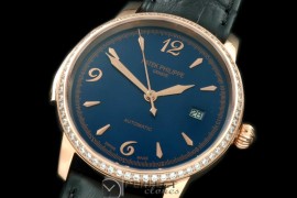 PP00713D Calastrava Automatic RG/LE Blue Num Asian 2824