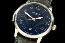 PP00707 Calastrava Automatic SS/LE Black Roman Asian 2824