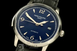 PP00702 Calastrava Automatic SS/LE Black Num Asian 2824