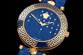 VE00014 Medusa Vanitas Ladies YG/RU Blue Swiss Quartz