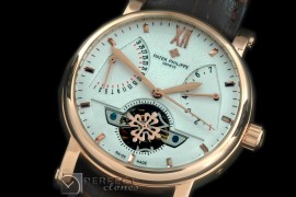 VC00256 Matle Tourbillon Calender RG/LE White Asian Auto 2813