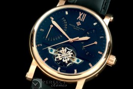 VC00257 Matle Tourbillon Calender RG/LE Black Asian Auto 2813