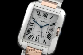 CARTA-MEN-103S Tank Anglaise Men SS/YG White Miyota 9015