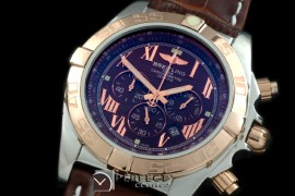 BLB01-30019L Chronomat B01 SS/YG/LE Brown Roman Jap OS2Qtz