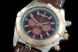 BLB01-30014L Chronomat B01 SS/YG/LE Blue Stick Jap OS2Qtz